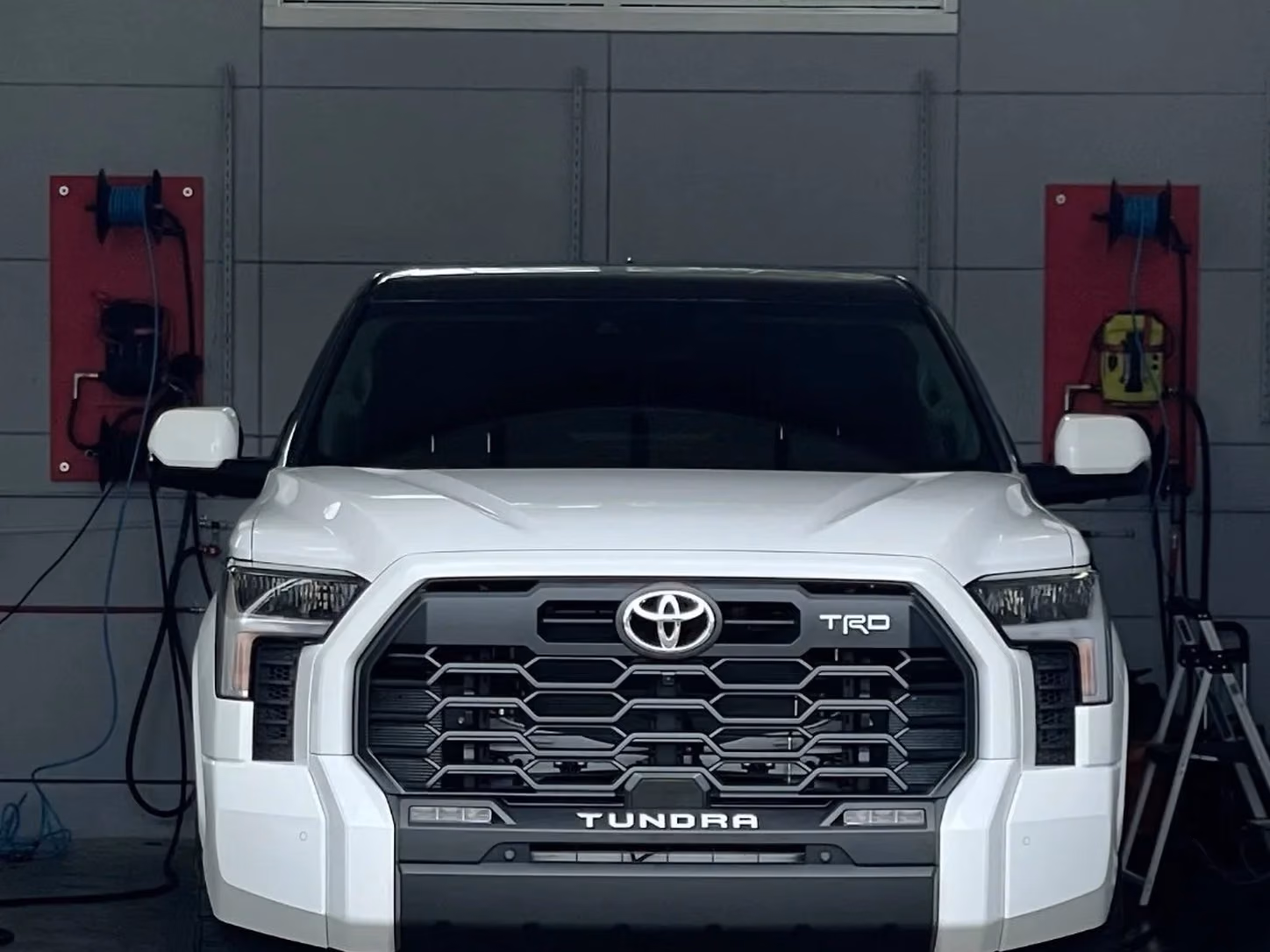 White Toyota Tundra