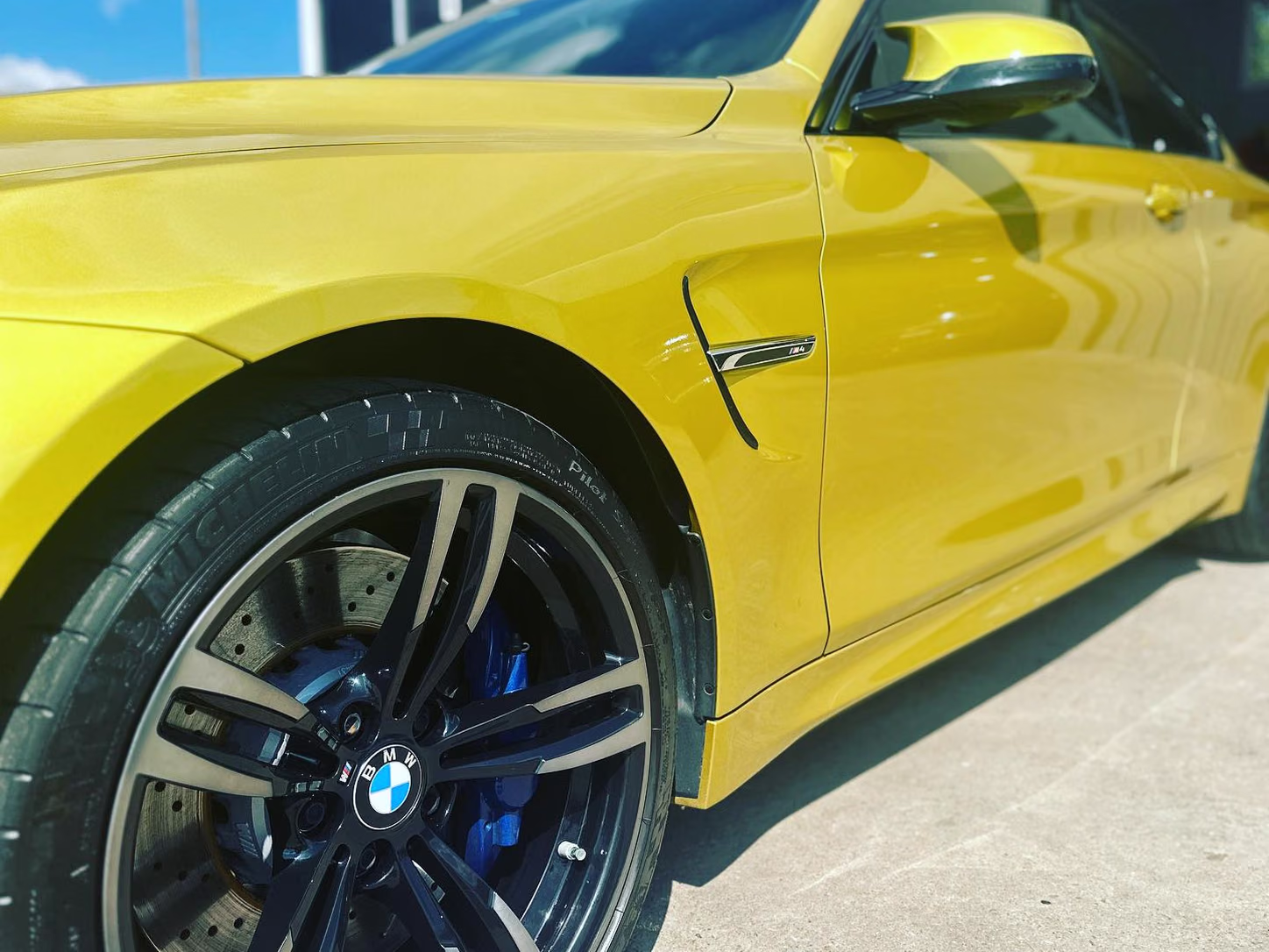 Yellow BMW M4